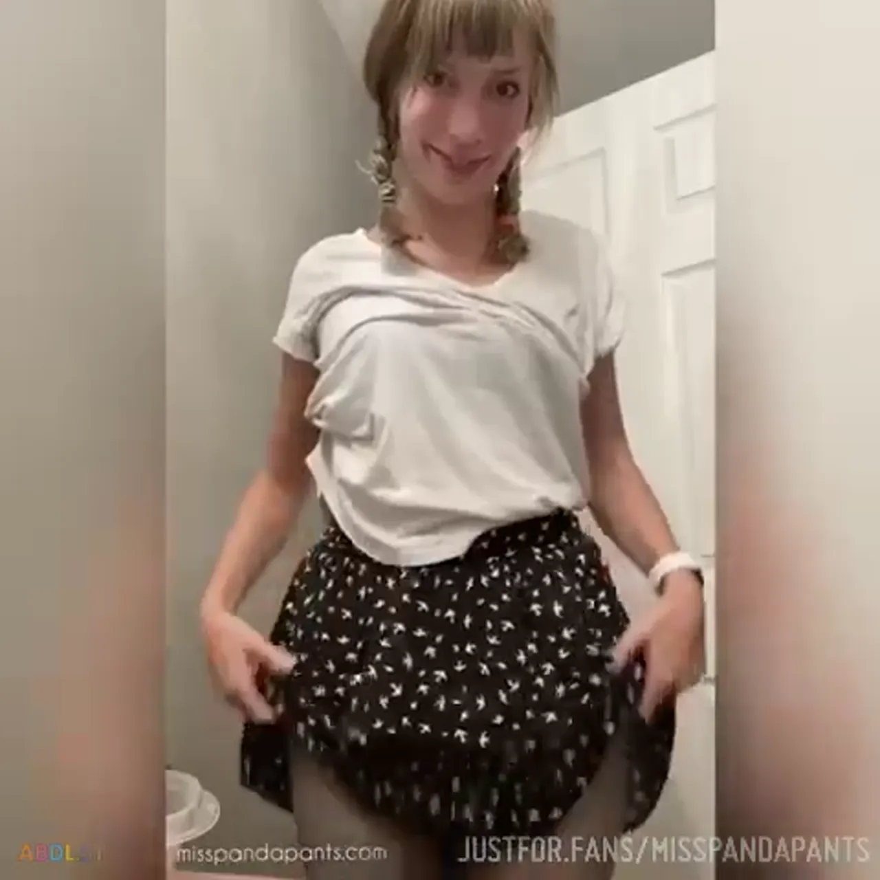 Misspandapants - Soaked And Sneaky Wet Diaper.mp4